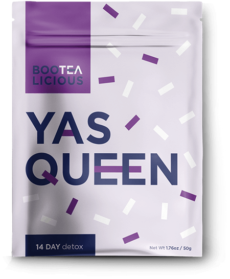 Yas Queen tea packaging